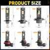 2Pcs 20000LM H4 H7 LED Headlight Bulbs 1:1 Mini Canbus H1 H11 H8 Led Lamp 9005 HB3 9006 HB4 Car Headlamp Fanless DRL Light Auto Fog Lamps 6500K White