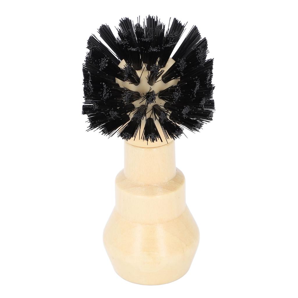 Kartáč na portafiltr s dřevěnou rukojetí Účinný nástroj na čištění košíku portafiltru na kávu pro domácnost