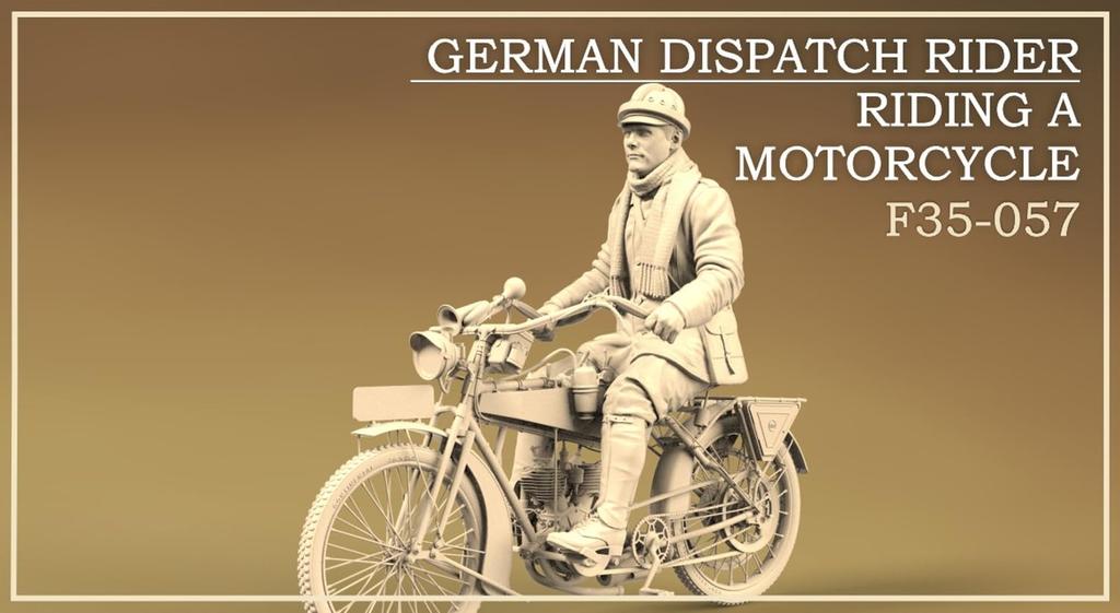 Copper State Models German Messenger Soldier Riding Position Resin Kit COPF35057 1/35