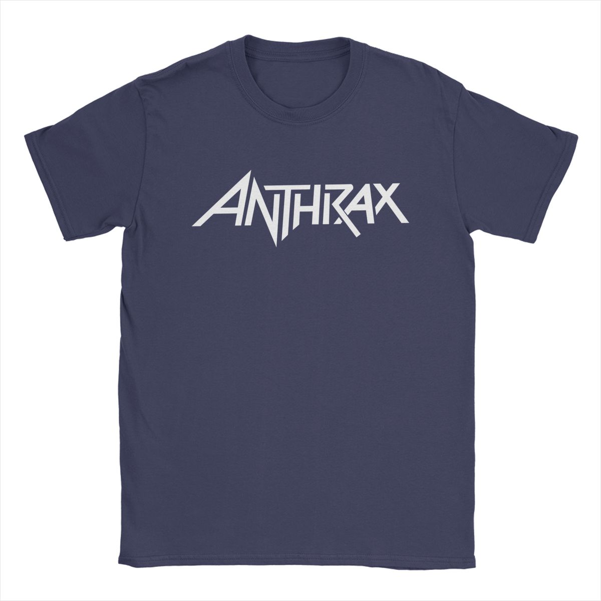 

Men Anthrax Logo T Shirt Band Pure Cotton Clothes Novelty Short Sleeve O Neck Tee Shirt Original T-Shirt 4XL