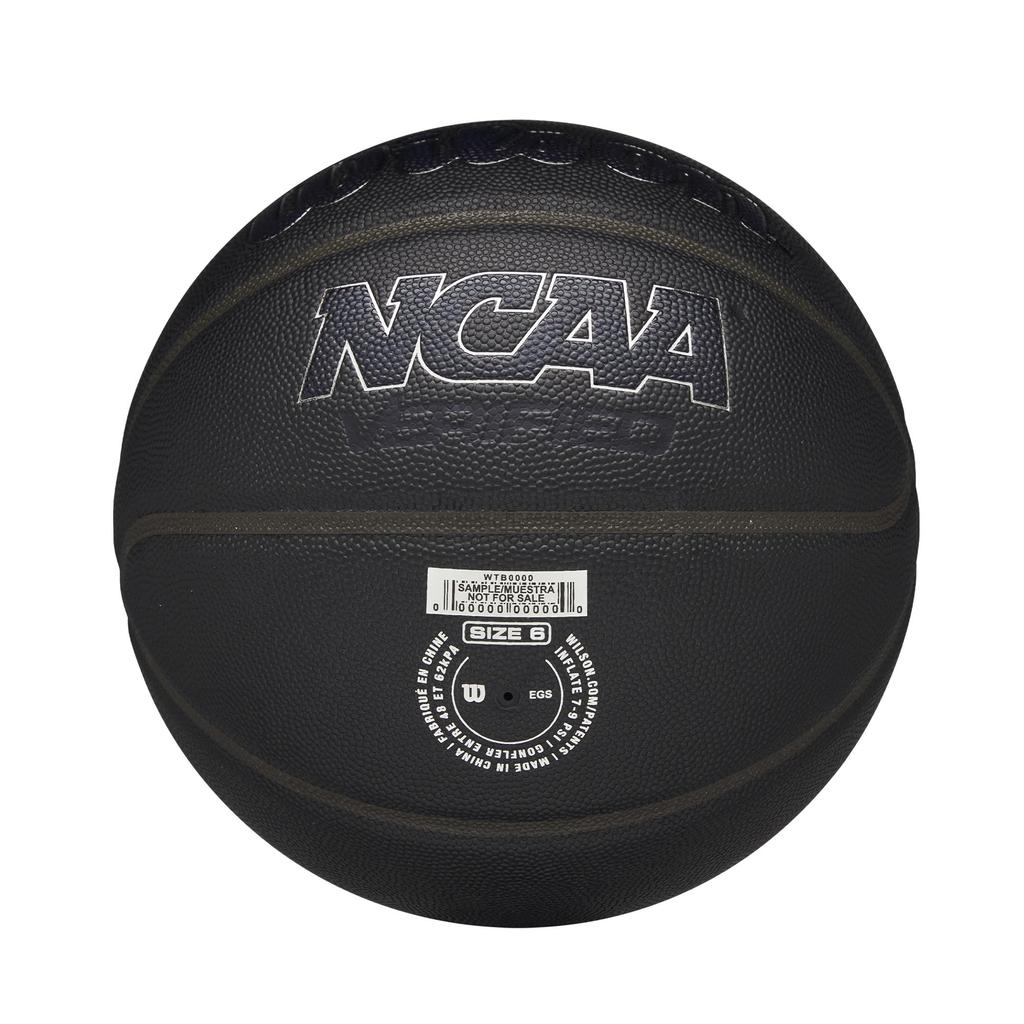 Wilson NCAA VERIFIED Midnight Size WZ2025602XB6 Basketball, Indoor/Outdoor, 6,