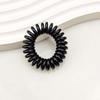 Black Day Glossy Phone Cord Basic Hair Band 100P