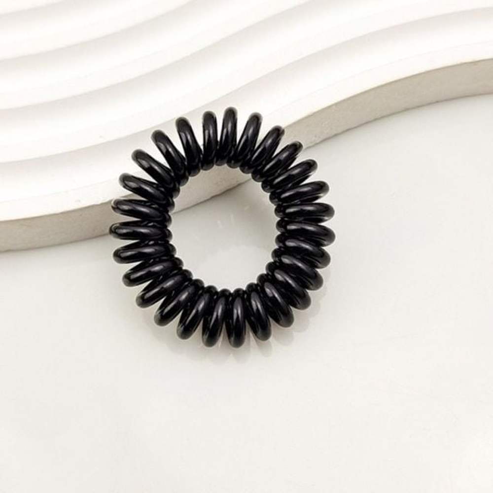 

Чёрный день Глянцевый телефонный шнур Базовая резинка для волос 100 шт.