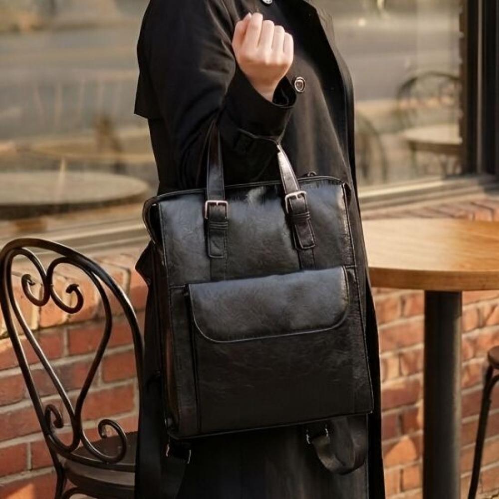 Melting Brown Women Backpack Square Bag