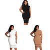 Elegant Women's Summer Bodycon Pencil Cocktail Evening Dress In Plus Sizes