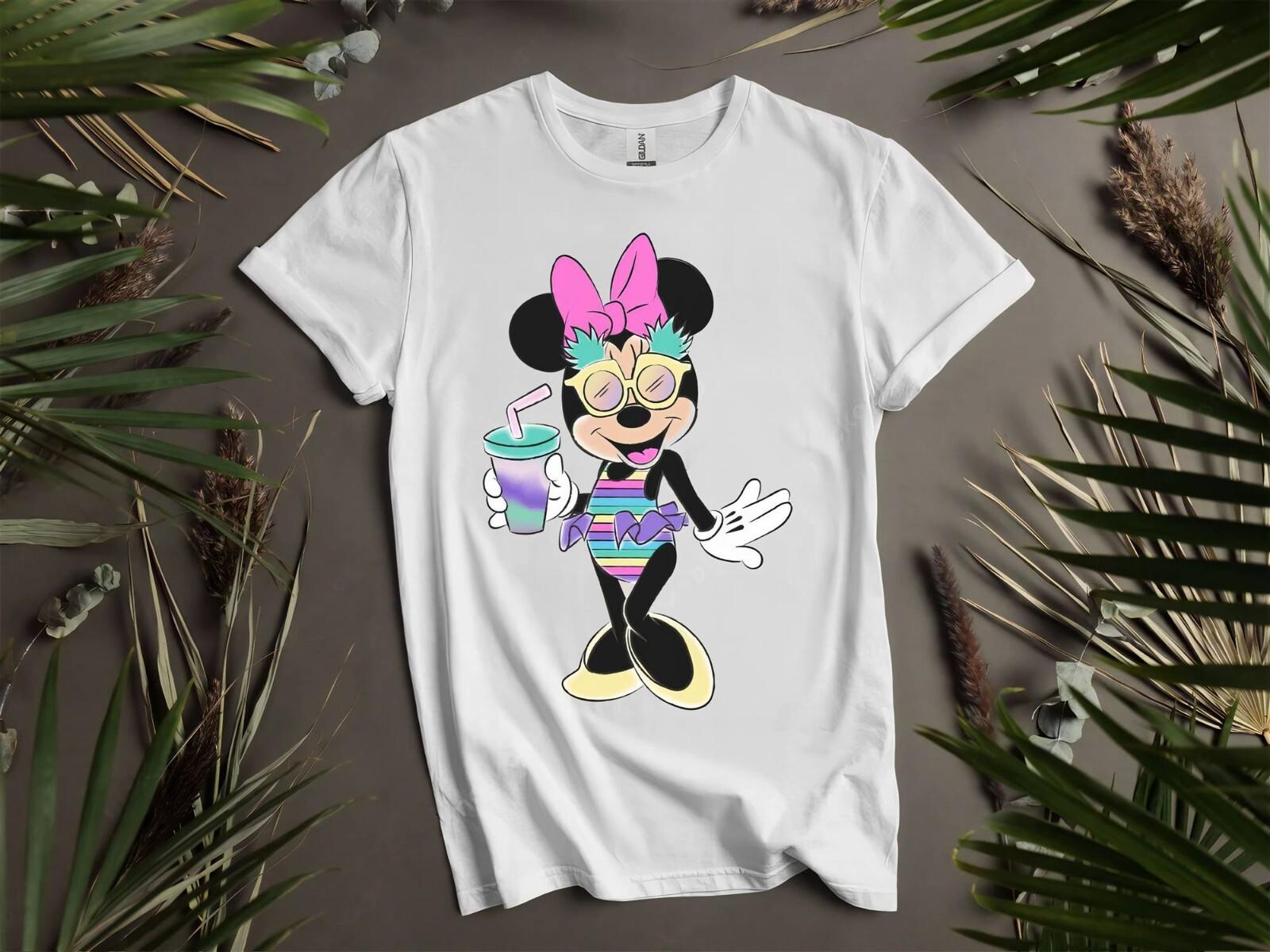 Cute Disney Minnie Mouse Unicorn T-shirt T shirt Men Women Unisex Tshirt K48 S