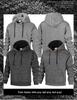 2025 Men's Trendy Hong Kong Style Long Sleeve Hooded Sweatshirt - Spring/Autumn Fashion Casual Pullover