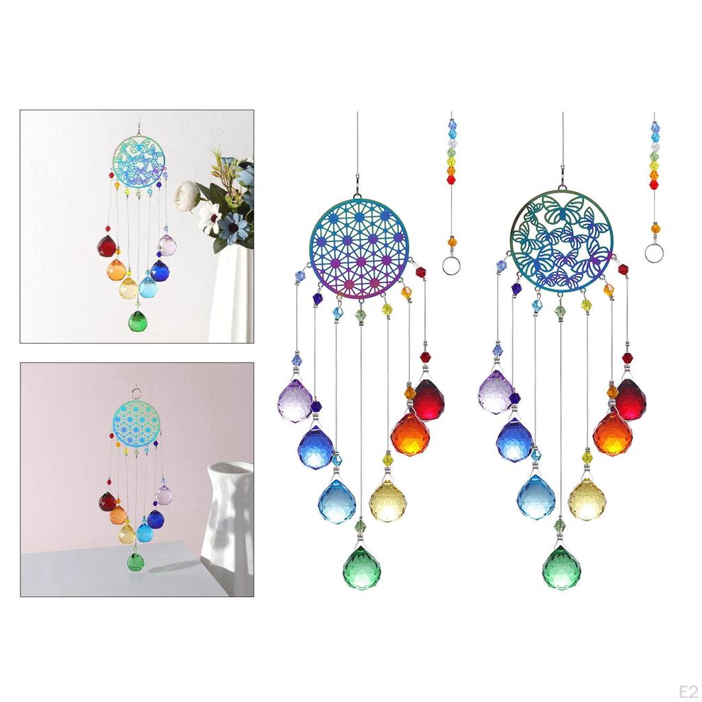 Crystal Wind Chime - Vibrant Hanging Decor for Weddings and Gardens