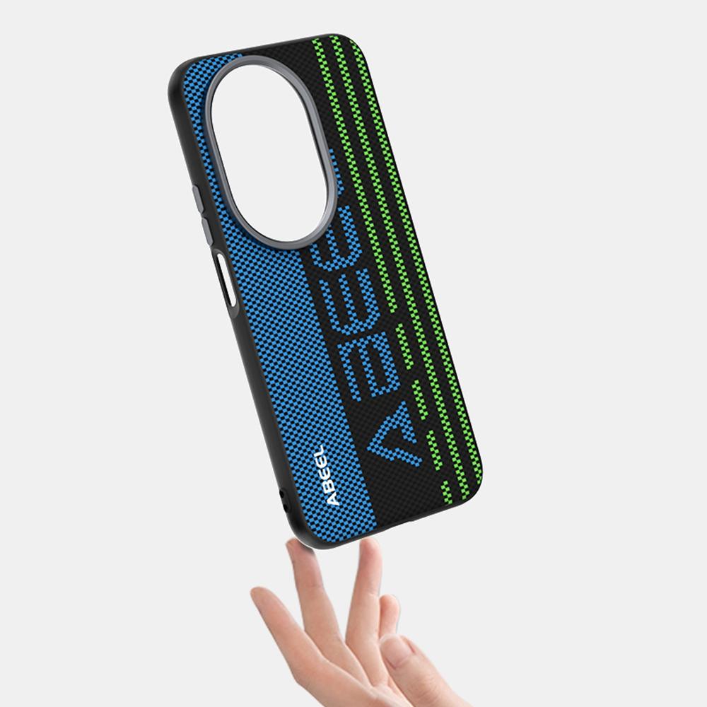 ABEEL For Huawei Nova 14 Pro 5G Case Compatible with MagSafe Printed PC TPU Aluminum Alloy Leather Phone Cover