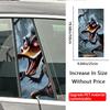Cool Anime Animal Wolf Eagle Bear Duck Car Waterproof Stickers Auto B Pillar Sticker Car Doors Pillar Decals Accessories