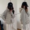 Plus-Size Hooded Knitted Patchwork Jacket - Lightweight, Fashionable Autumn/Winter Outerwear (2025 Edition)