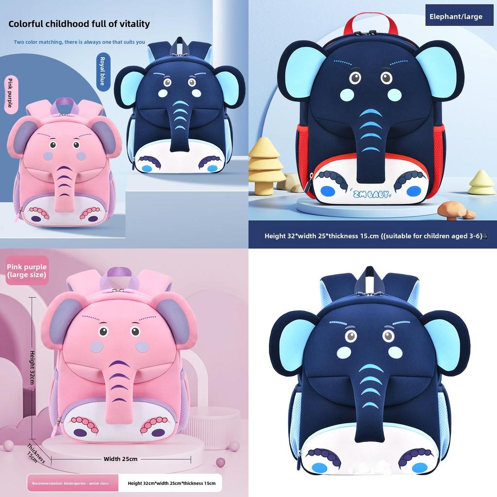 Kids Cartoon School Backpack With Dacron Material For Preschool Children