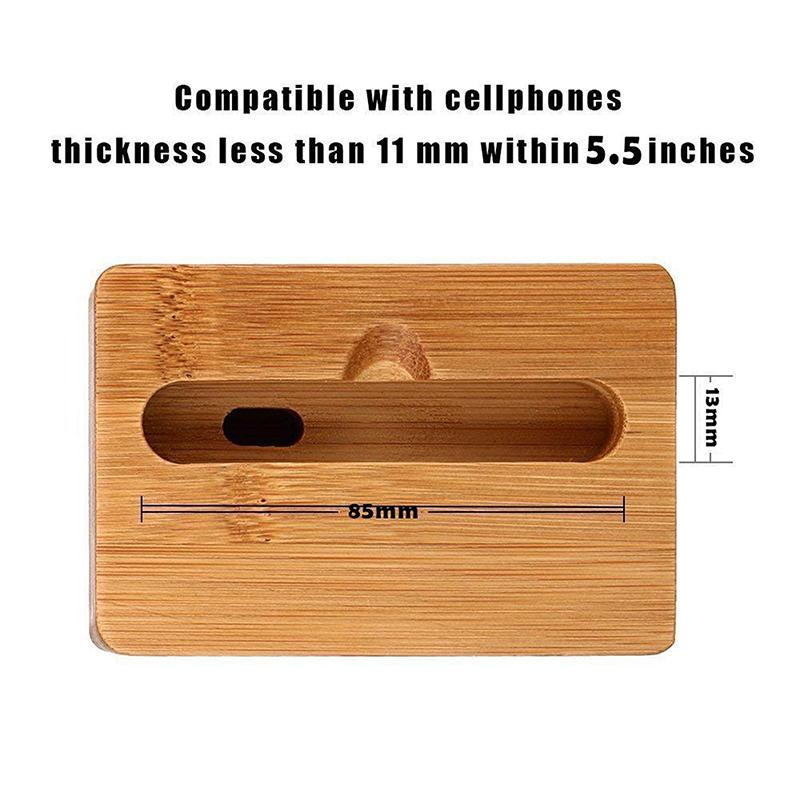 Telefonhalter Ständer Verstärker Zelle Lautsprecher Holz Schreibtisch Holz Bambus Sound Mobile Halterung Desktop Tablet Auto Dusche Handy Dock