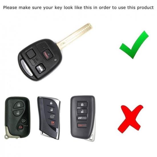 "Carbon Fiber" Silicone Key Cover For Lexus IS ES GS LS RX GX LX Blade Key Fob