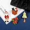 Christmas Tree Santa Claus Enamel Pins Cartoon Dripping Oil Lapel Pin Christmas Brooch  Daily