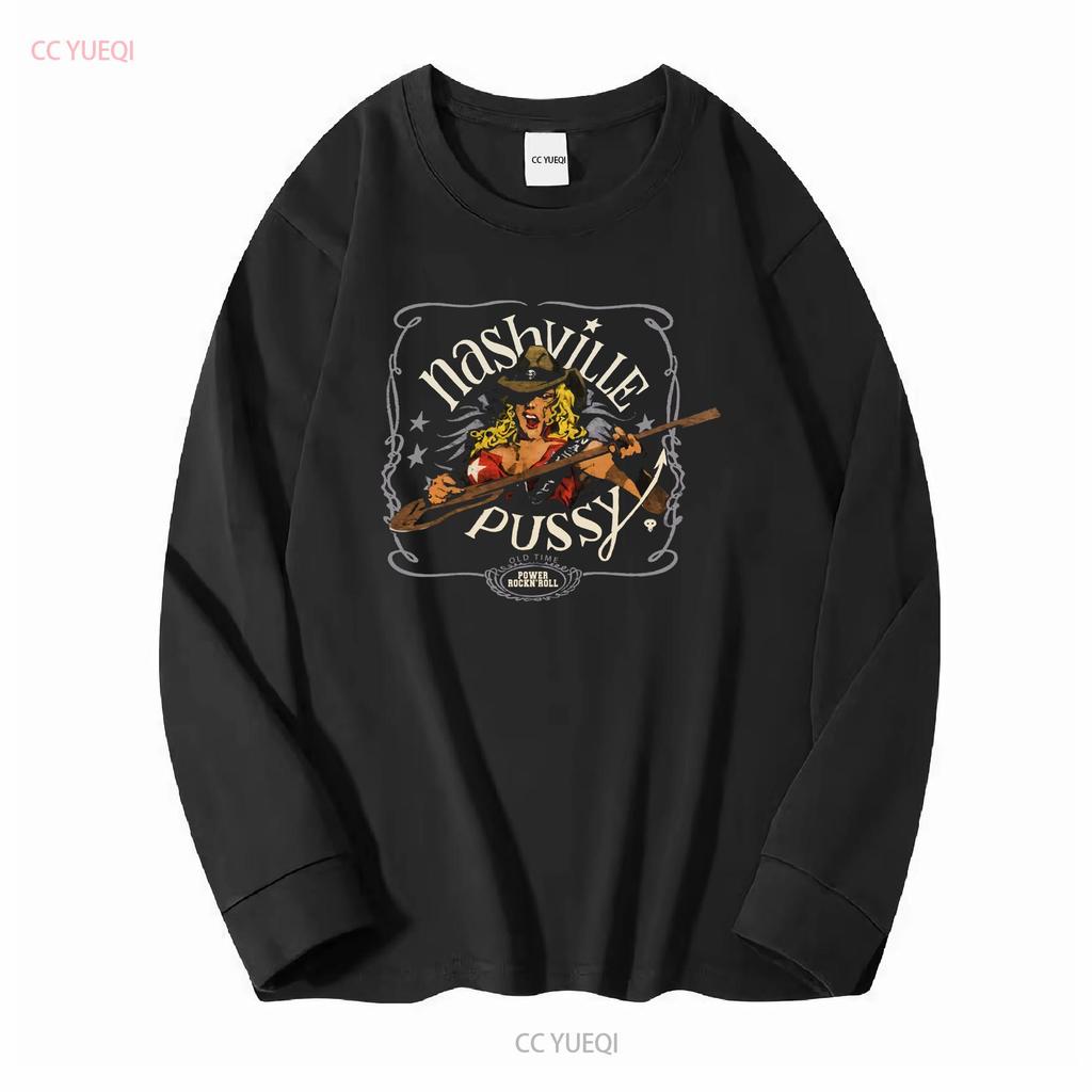 Nashville Pussy 90s T Shirt Cotton Black Unisex Size S To 5xl Be990 Vintage Washed Stretched Versatile Breathable Soft