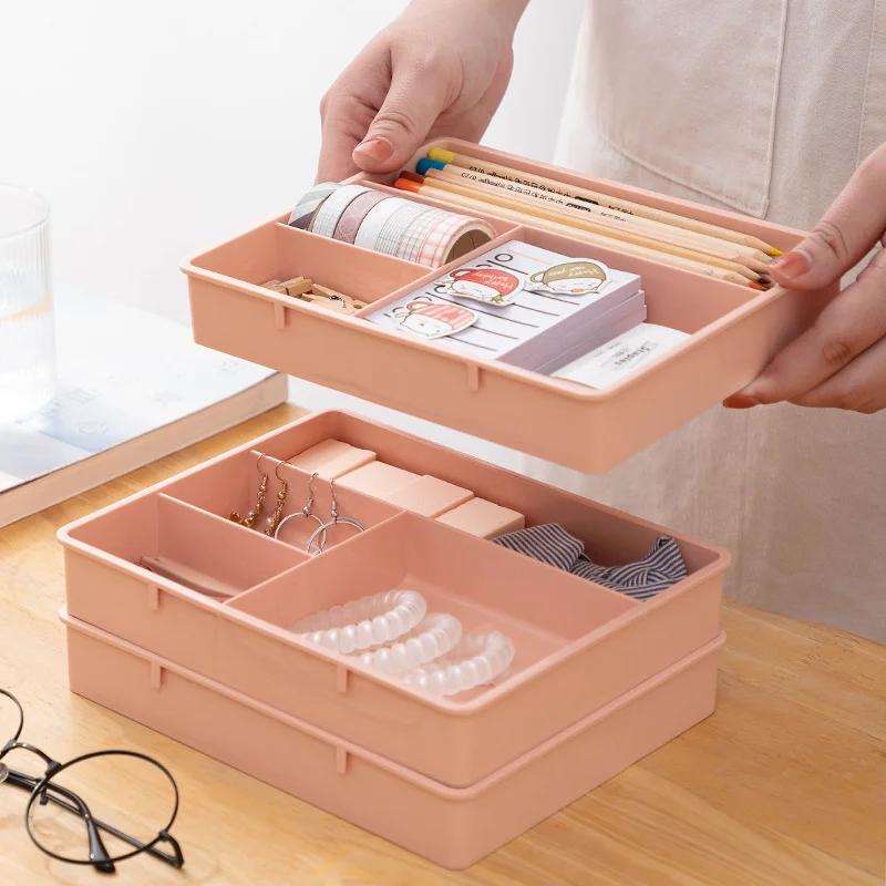 Schreibtischschubladen-Organizer, Schreibtisch-Aufbewahrungsbox für Kleinigkeiten, Schreibwaren, Kosmetik, Make-up-Organizer, Home-Office-Schubladenteiler, Behälter