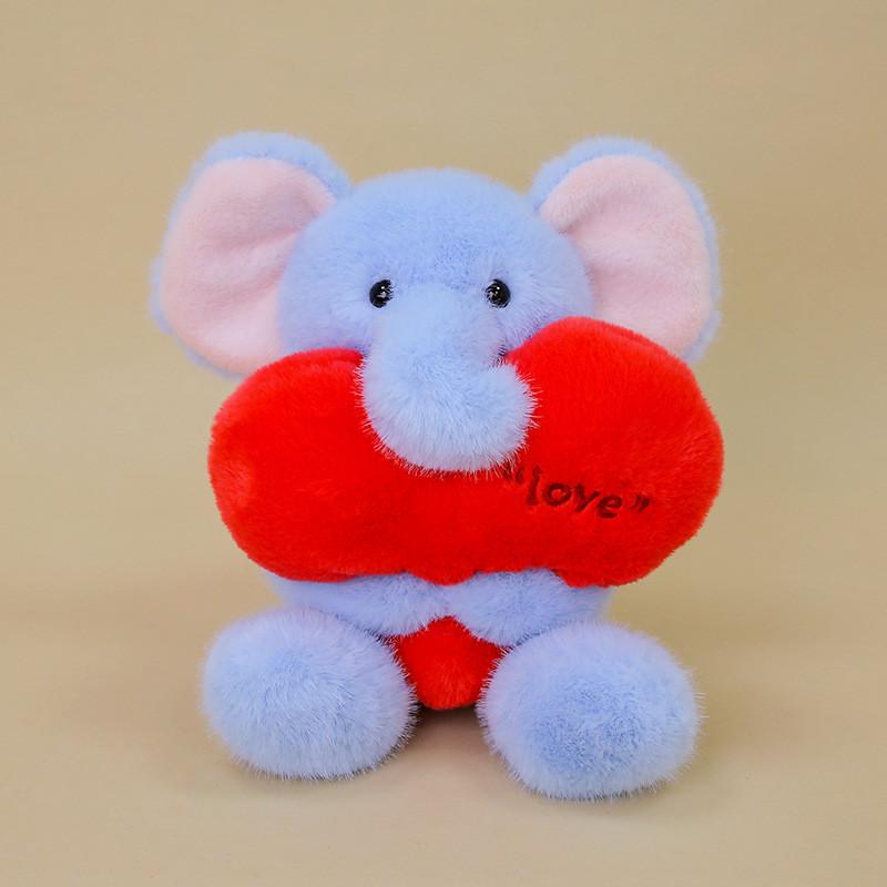 

Plush Bear Elephant Rabbit Pillow With Heartshaped Design For Kids Sleep And Comfort Elephant