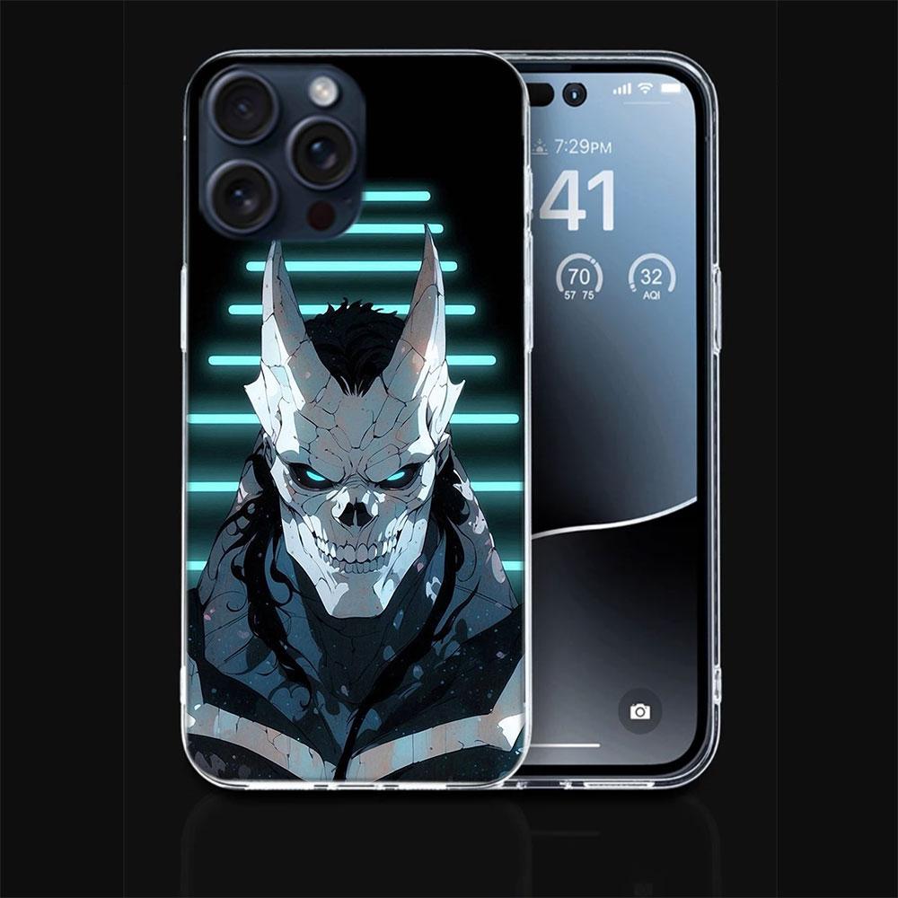 Kaiju No. 8 Anime Clear Phone Case For Iphone 17 Air 16 Pro Max 15 Pro 14 Plus 17E 16E 11 13 12 Mini Cover Cases Fundas Cell TPU