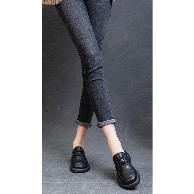 New Retro Loafers Thick-soled Shoes Versatile Women's Shoes