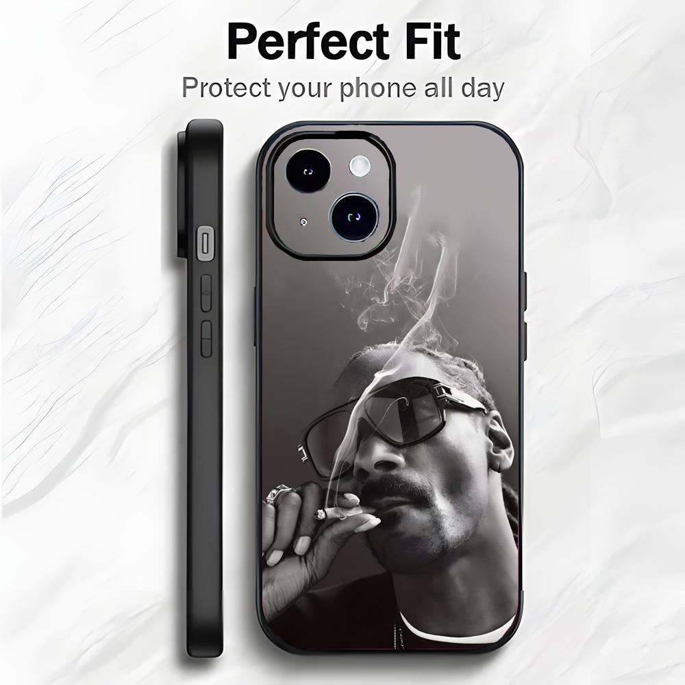 HipHop American Rapper S-Snoop D-Dogg Phone Case Phone Case Soft Packaging Lightweight For iPhone17 16 15 14 13ProMax