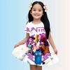 3-14 Year Old Girl KPop Demon Hunters 3d Printed Short Sleeved Dress Loose And Comfortable Party Dress 100-160