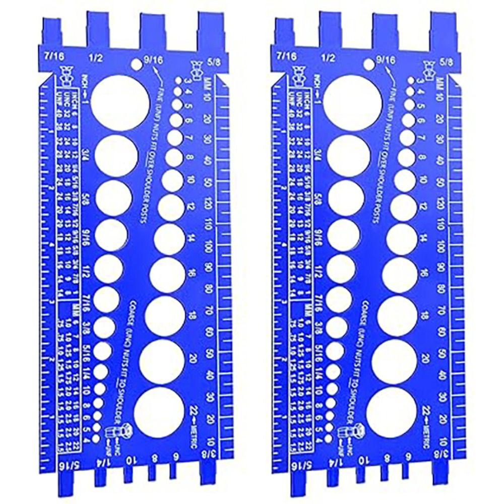 Plastic Thread Gauge Durable Checking Sizes for Nut Bolt Bolt and Nut Identifier Gauge  Toolbox