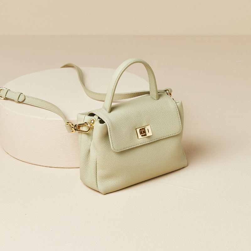 Vintage Crossbody Phone Bag Genuine Leather One-shoulder Women's Cowhide Tote Mini Bag