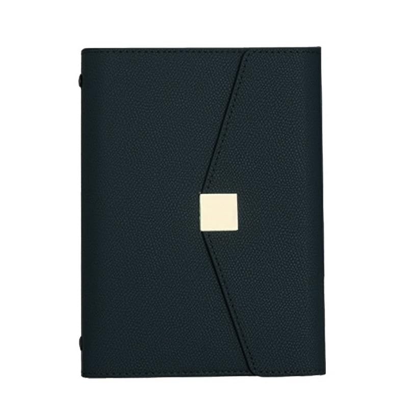 

Элегантный блокнот для магнитной элегантности Идеально подходит в качестве подарка на отдельных листах для взрослых. закрытие. Формат А5/А6. Многофункциональный карман. дизайн. (Черный, А5) чёрный