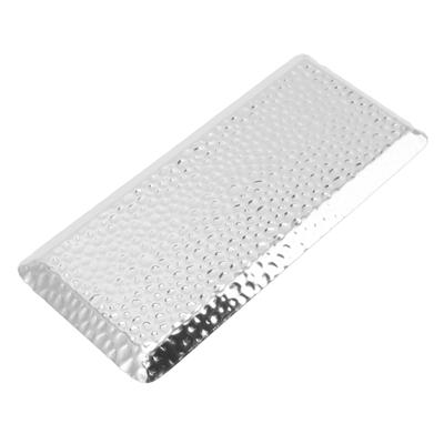 25x11cm Towel Hammered Trays Stainless Steel Multi Purpose Dishwasher Safe Dessert Tray Plate for Home Restaurant