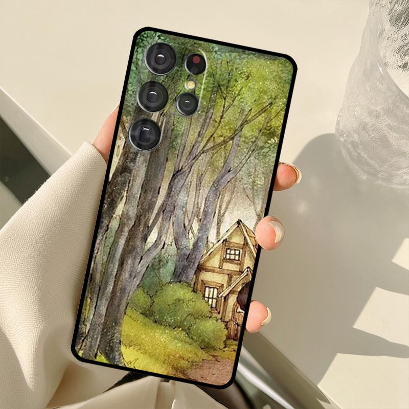 Etui Na Telefon 'Pamiętnik Leśnej Dziewczyny' Do Samsung Galaxy S20 FE S21 FE S22 Ultra Note20 Note10 S8 S9 S10 Plus Pokrowiec