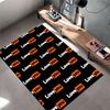 Love You Text Pattern Carpet suitable as a non-slip mat for the living room or bedroom sofa