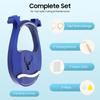 Blue 16 String Lyre Harp Solid Mahogany Antler Design Portable Musical Instrument for Adults Beginners Kids Gift Practice Travel