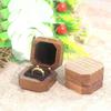 Velvet Wood Rings Box Retro Ring Earring Holder Portable Earrings Display Tray  Valentines Day