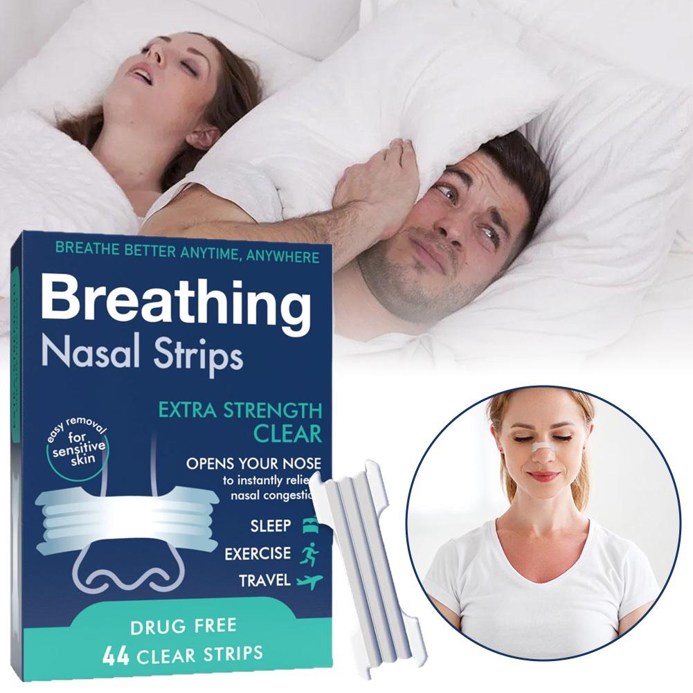 Breathing Nose Strips Extra Strength Sport Nasal Strip Better Sleep Non-Invasive Anti Snoring Strips for Adult Child