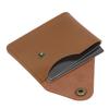 1/2Pcs Slim Leather Card Holder with Snap Closure Leather Front Pocket Wallet Card Case Holder for Men and Women Business Office