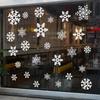 White Snowflake Christmas Atmosphere Decorations, Electrostatic Stickers, Glass Window Display Scenes
