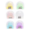 Colorful Transparent D-Type Universal Mini Clip for Documents and Photos