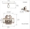 Xiaomi 24pcs Antique Copper Furniture Door Stopper, Cabinet Roller Latch Twin Double Catch with Striker, Includes Free Screws