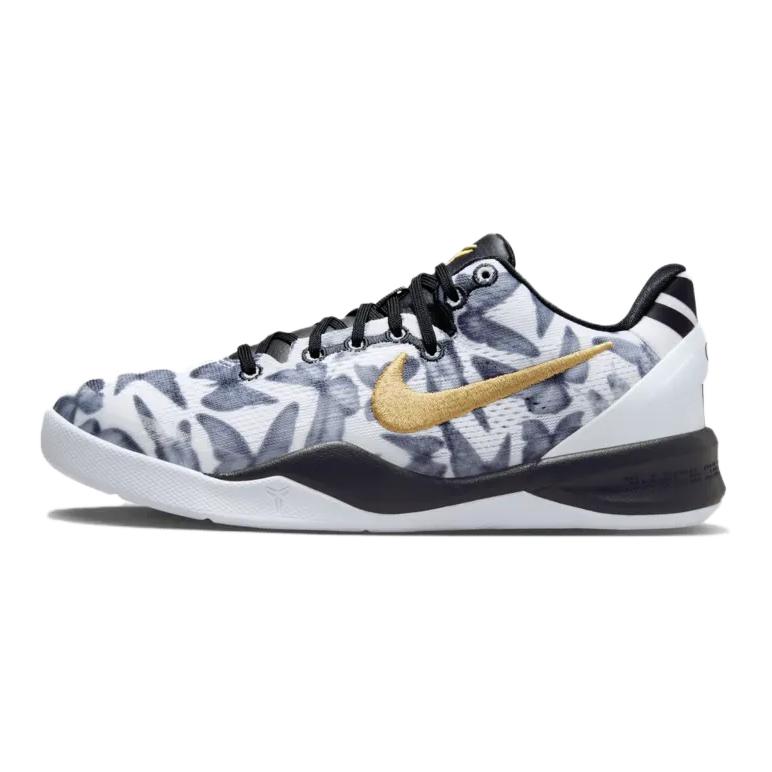 Nike Kobe 8 GS Mambacita Kids Sneakers White Metallic-Gold Black FN0266-102