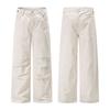 American retro trendy brand pleated design casual pants men's trend fashion loose wide-leg straight overalls