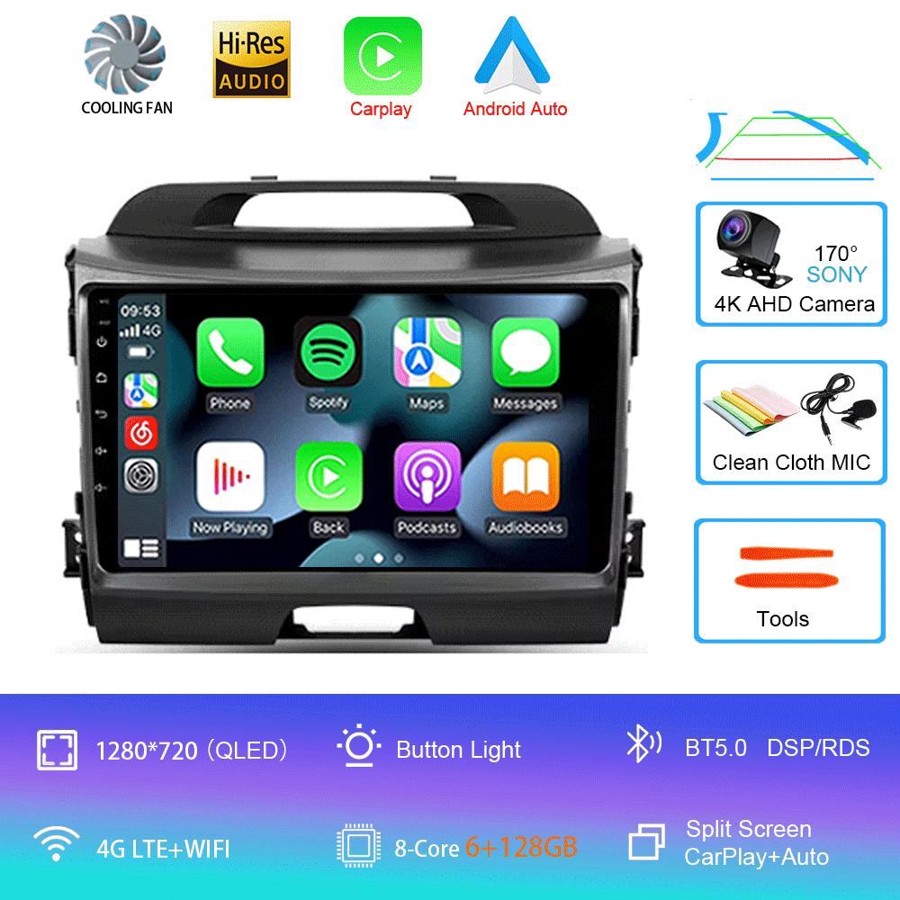Android 14 Car Radio For Kia Sportage 3 SL 2010 - 2016 Multimedia Video Player Navigation GPS No 2din 2 din dvd