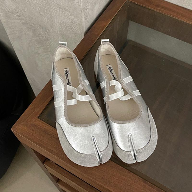 Móda Móda Zvláštní Špička Dámské Baleríny Boty 2025 Nové Na Jaro Léto Dámská Mělká Obuv Křížově Vázané Dámské Baleríny Boty