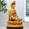 12 inch resin Buddha statue, 30cm colorful Guanyin statue decoration, praying and offering in the Buddha hall