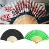 5lots Paper Bamboo Folding Fan Creative Expression Fan for Kids Artistic Expression and Imagination