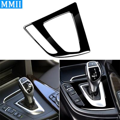 Pro BMW řady 3 f30 3gt f34 2013-2017 Panel řadicí páky Piano Black Kryt Příslušenství pro dodatečnou montáž interiéru vozu Samolepka