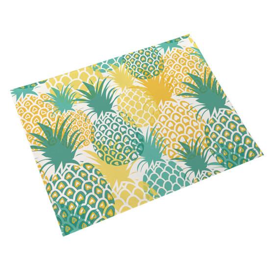 Unique Waterproof Heat Insulation Reusable Machine Washable Pineapple Table Pad for Restaurant Bowl Pad