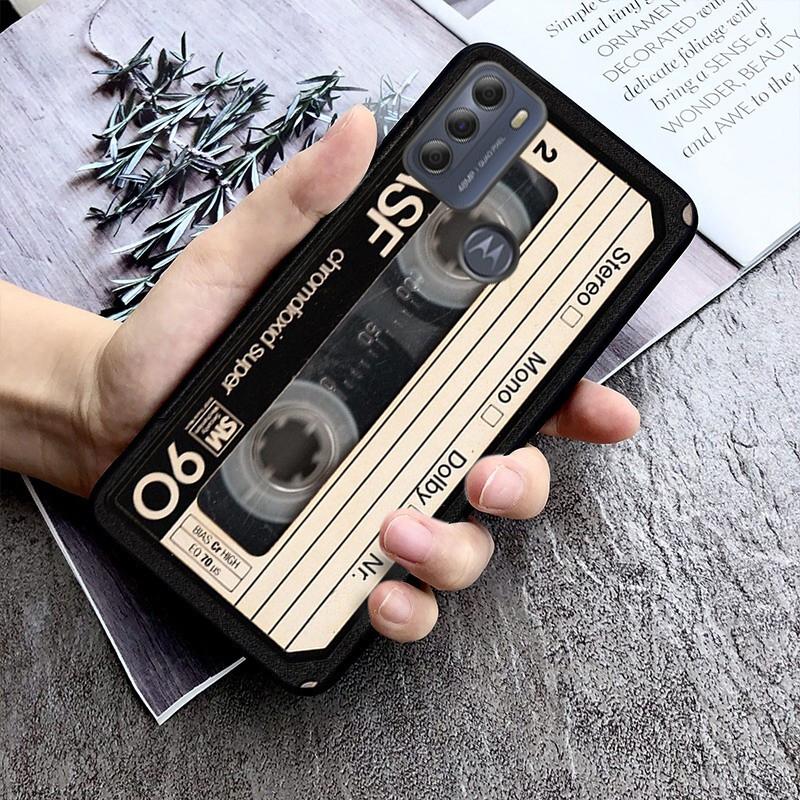 Phone Case For Moto G86 G85 G75 G15 G05 G56 G72 G53 G54 G84 G60 G31 G32 G24 G 5G G Play Retro Cassette Tape