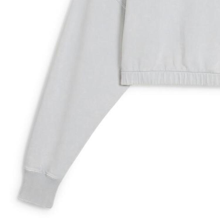 Puma Dare Toe Midnight Motion Solid Color Short Casual Long Sleeve Hoodie Women Hoodies Gray 630922-08