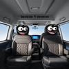 Cartoon Eye Car Headrest Covers Premium Wear Resistant Fabric Protectors Quick Setups for Vehicles Interior Decoration
